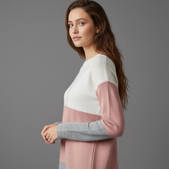 Color Block Sweater Dress - Picture 4 of 8